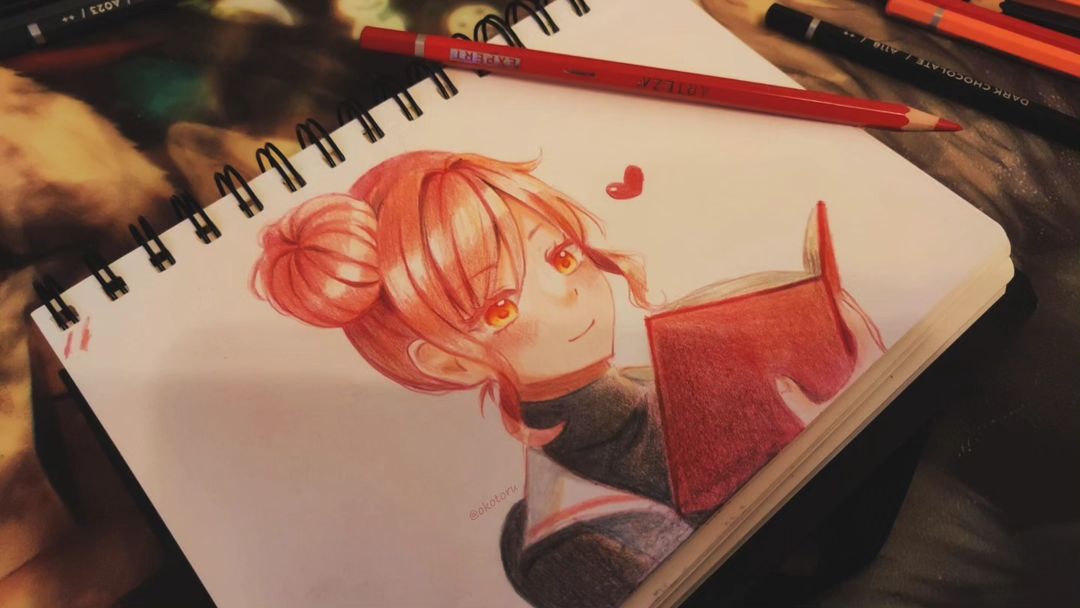 I want to practice more traditional Art ✏️❤️

This character belongs to @Pluvias_ ⚔️
/Sorry she Looks kinda derp Here 🥺

#traditionalart #entwined_webtoon