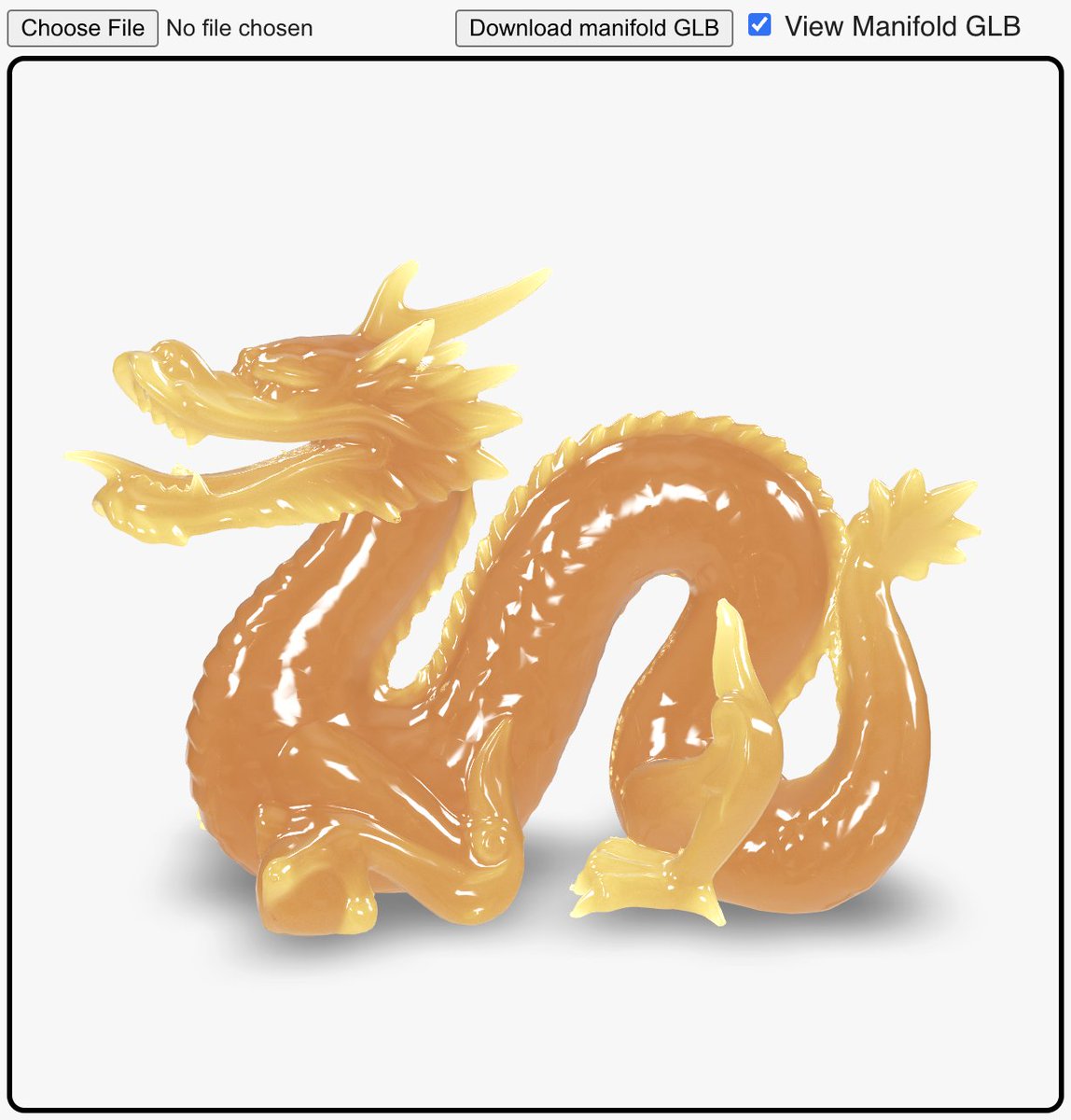 #Manifold now has an official lossless interchange format: @glTF3D with the new EXT_mesh_manifold extension: github.com/KhronosGroup/g… The geometry is as reliable as #3MF, but with all of #glTF's mesh and material properties. Try it out here: manifoldcad.org/make-manifold