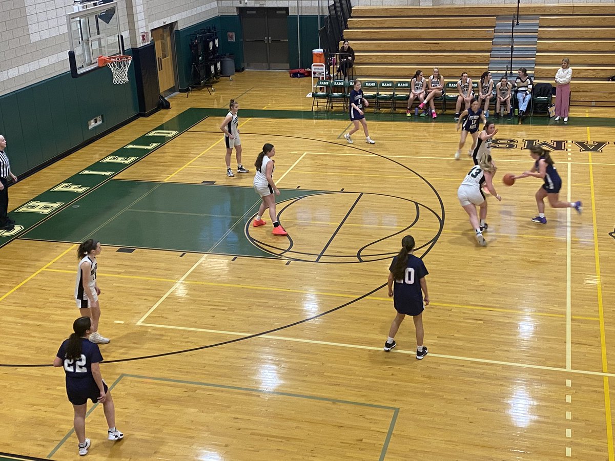 RetiredMPSDSup's tweet photo. Rams Freshmen Girls Basketball off to a great start against Patriot League foe, Plymouth North.  #WeRMarshfield @GORAMSathletics @GORAMS_GBBALL @SeanCostelloMA @BraitLara @KendraStetson https://t.co/crTY4Q7Xbz