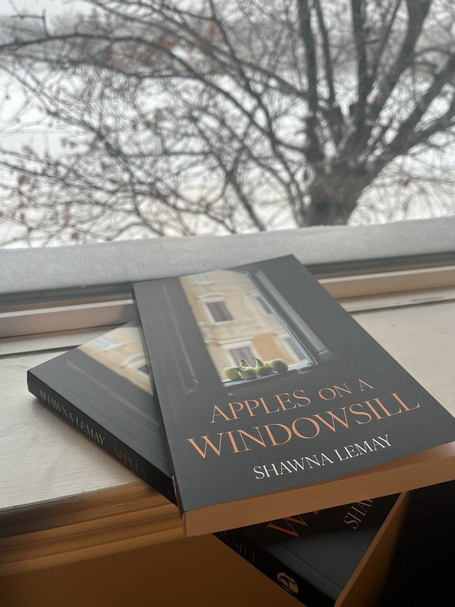 New book by “Apples on a Windowsill” by Edmonton author @shawnalemay just landed! The beautiful cover photo is by the author herself, from one of her trips to Rome. Can’t wait to read! Published by @PalimpsestPress. There is a great interview at @OpenBookON