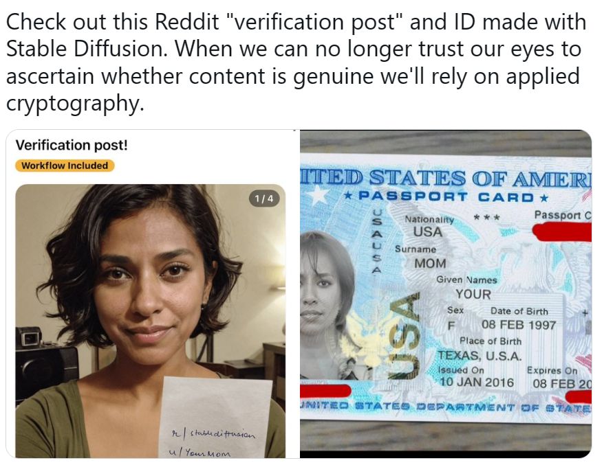 GenAI could make KYC effectively useless buff.ly/47yWzpM

"leveraging open source and off-the-shelf software, an attacker could download a selfie of a person, edit it with generative AI tools and use the manipulated ID image to pass a KYC test "

#iam #identity #ai