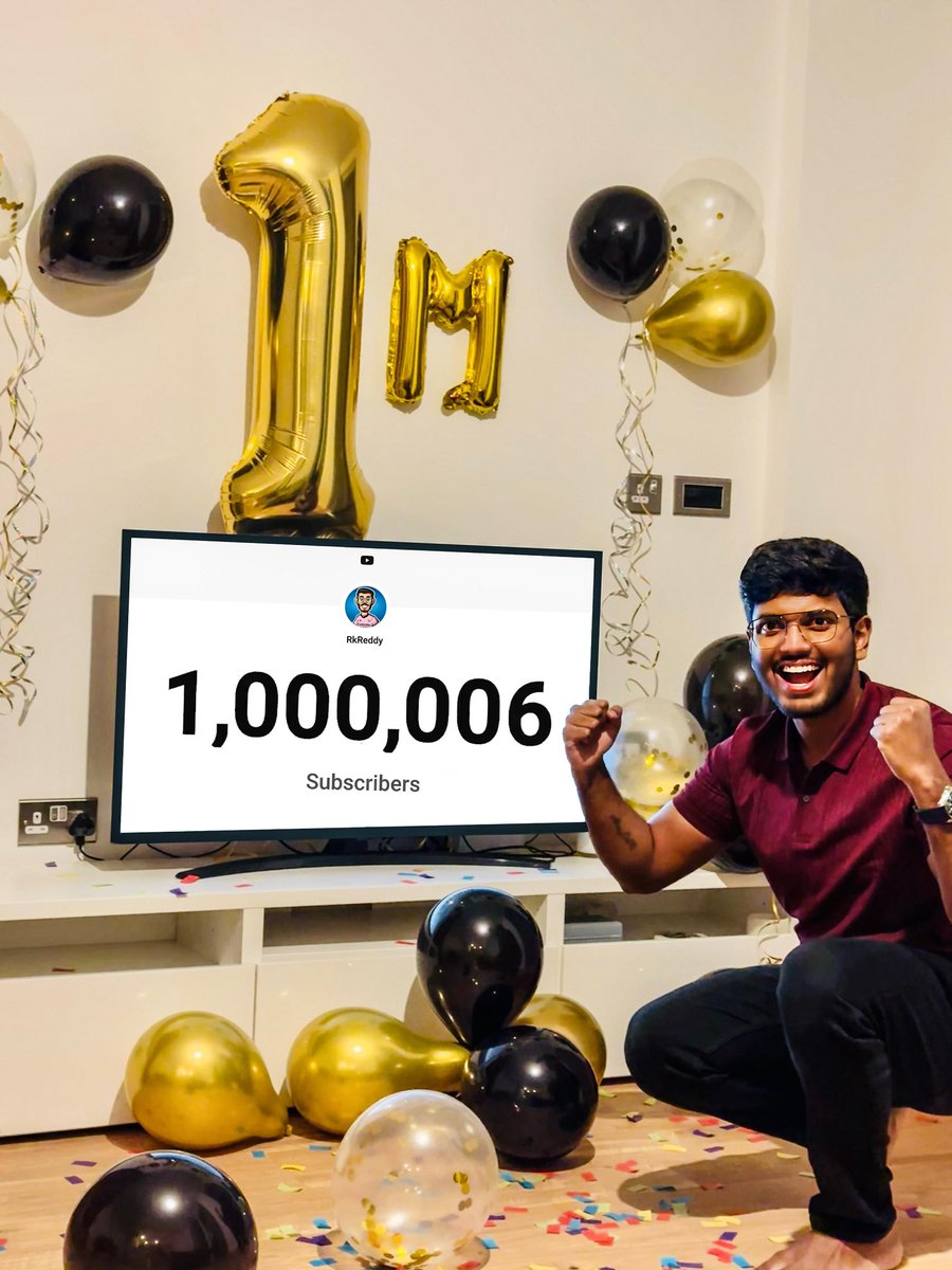 1,000,000 Subscribers!

3 Years Ago when I uploaded my first FIFA MOBILE video and if someone said I would reach 1M subscribers someday I would have laughed. 
But once I reached the 100K subscribers I knew I would be reaching the 1M someday. I dreamt and you all made my dream