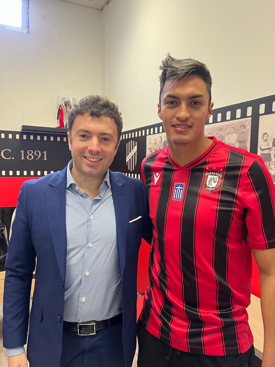 daniel_zam14's tweet photo. Muy feliz por esta nueva etapa en mi carrera y por cumplir un sueño de jugar en Europa, estoy seguro que solo es el comienzo , vamos @Panachaiki1891 🔴⚫️ https://t.co/DjKfcQaYWl