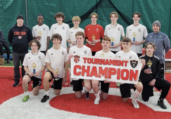 The Forge U17 boys won gold at the Minot Magic Indoor Cup over the holidays