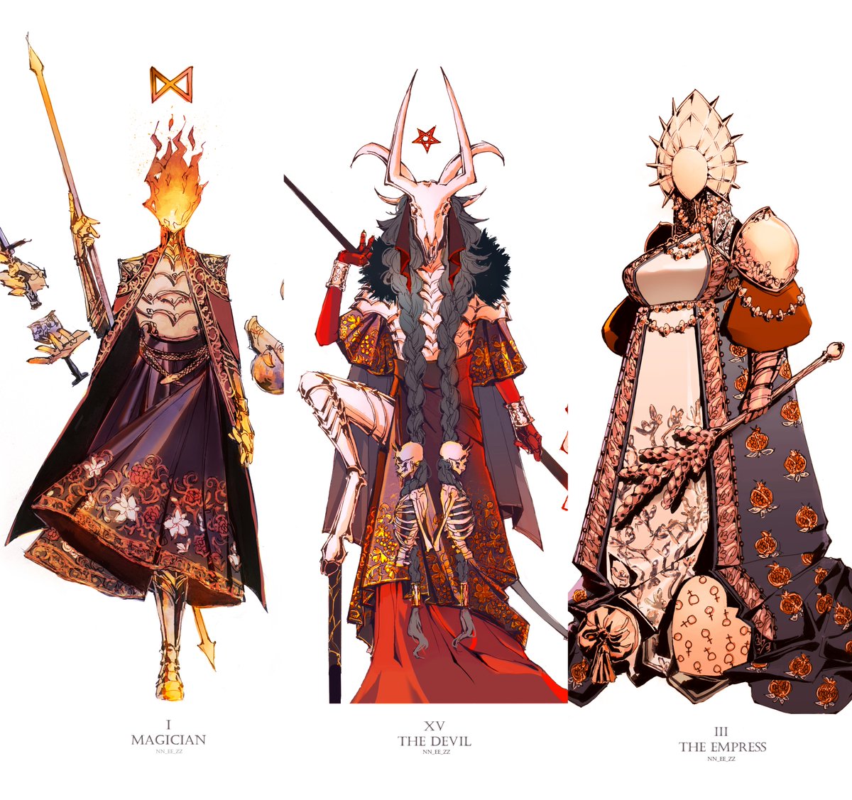 NN_EE_ZZ's tweet image. #PortfolioDay
I'm Nez, based in Portugal, and I design beings
Currently working on my very own tarot deck!