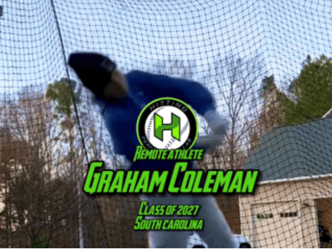 Player Spotlight: Remote Training Freshman Graham Coleman is in his 9th week training with us. He is part of our remote training program and came to us looking to increase his Exit Velo. Graham has worked tirelessly on our weekly on our progressive program plan. Between that and