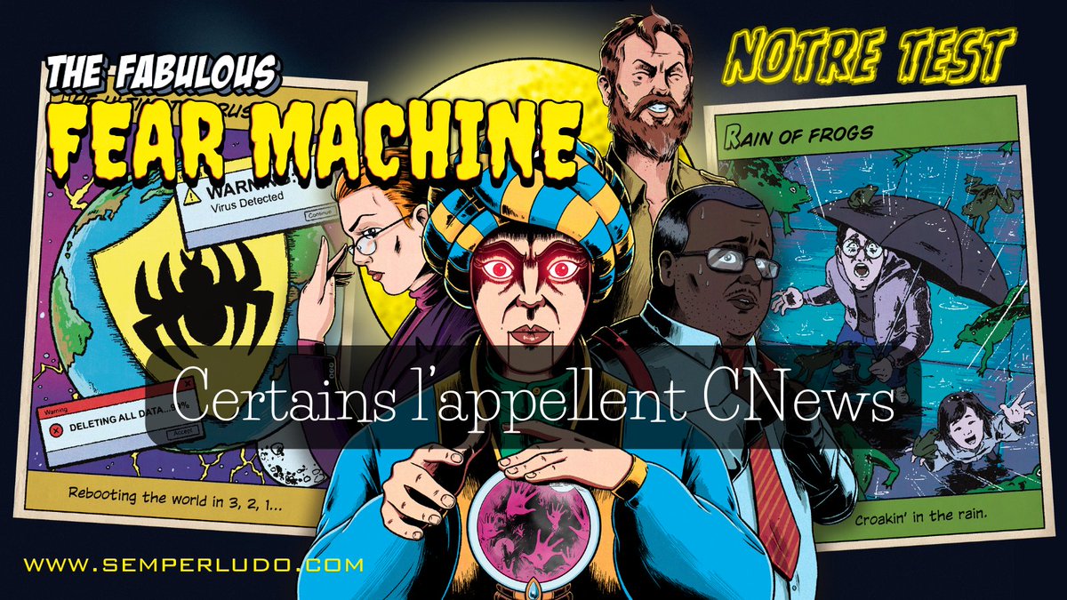 SemperLudo's tweet photo. Bonne année!
On commence 2024 avec le surprenant The Fabulous #FearMachine. Notre test à lire ici:
Certains l’appellent CNews
https://t.co/k1uEGtf2Kk https://t.co/d8Rcn8oNA4