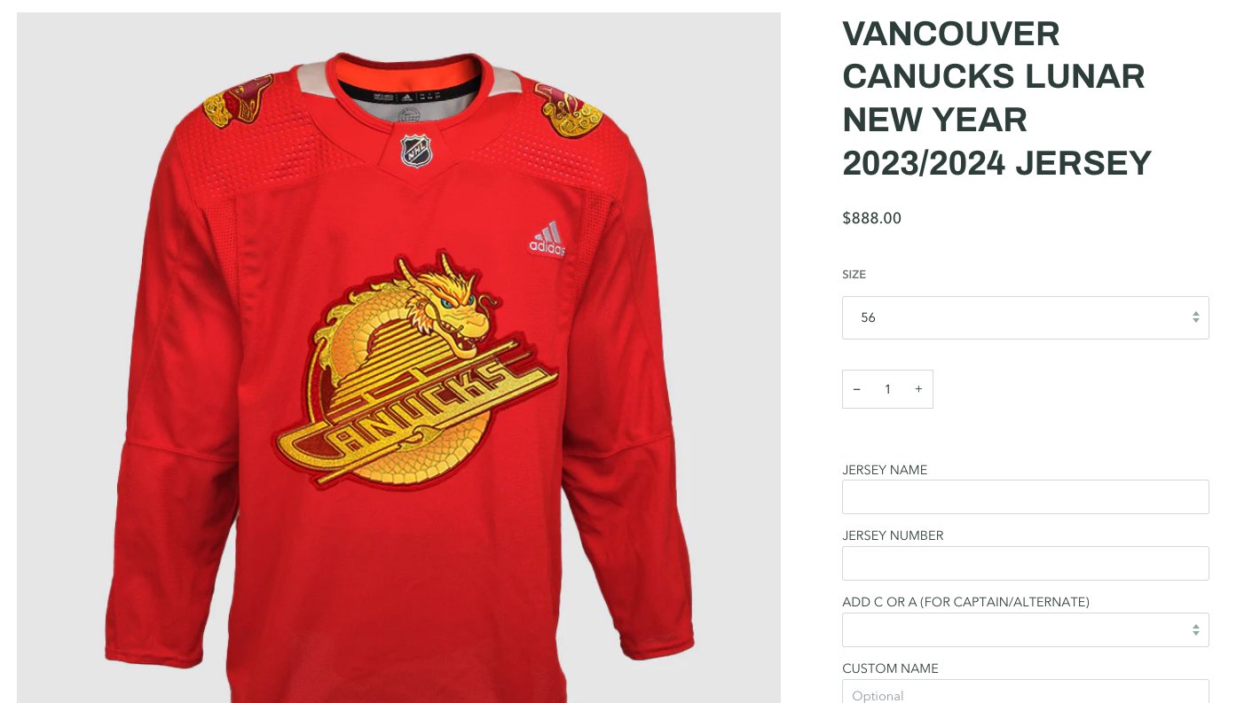 canucks 2023 jersey