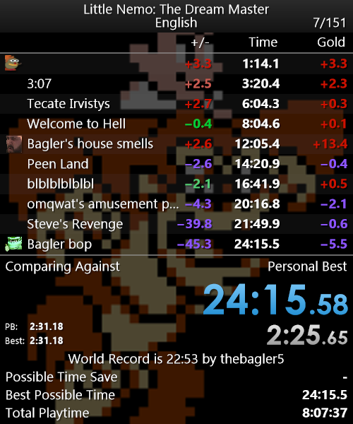 Making some good progress in Nemo. 23 soon.