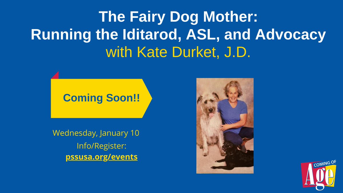 TOMORROW! Jan. 10, 3 p.m. EST. Meet Kate Durket. #Iditarod runner. #ASL court interpreter and attorney advocating for deaf people. #dogtrainerAffordable Care Act framework committee member. FREE. via Zoom. tinyurl.com/ASLadvocate