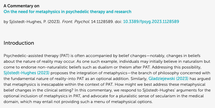 Johns Hopkins Psychedelic Research Center tweet media