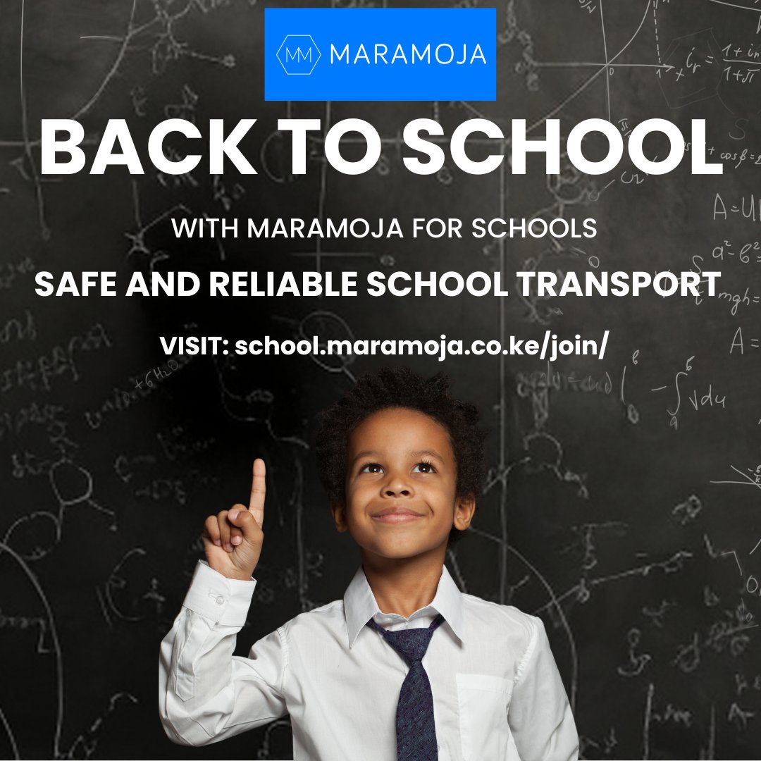 MARAMOJA for Schools ensures your child gets to their preferred school on time, without sacrificing safety or education.  

Visit school.maramoja.co.ke/join-/ to learn more and register today.  

#schooltransport #backtoschool