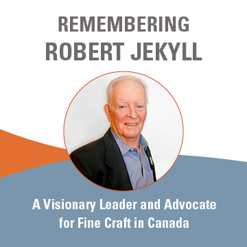 As a tribute to Robert's life and legacy, we are hosting a special commemoration as part of the Robert Jekyll Awards this Friday, January 12, 2024. 

Remembering Robert Jekyll:
canadiancraftsfederation.ca/remembering-ro…

///

#RobertJekyll #RobertJekyllAwards #RJA #CanadianCraft