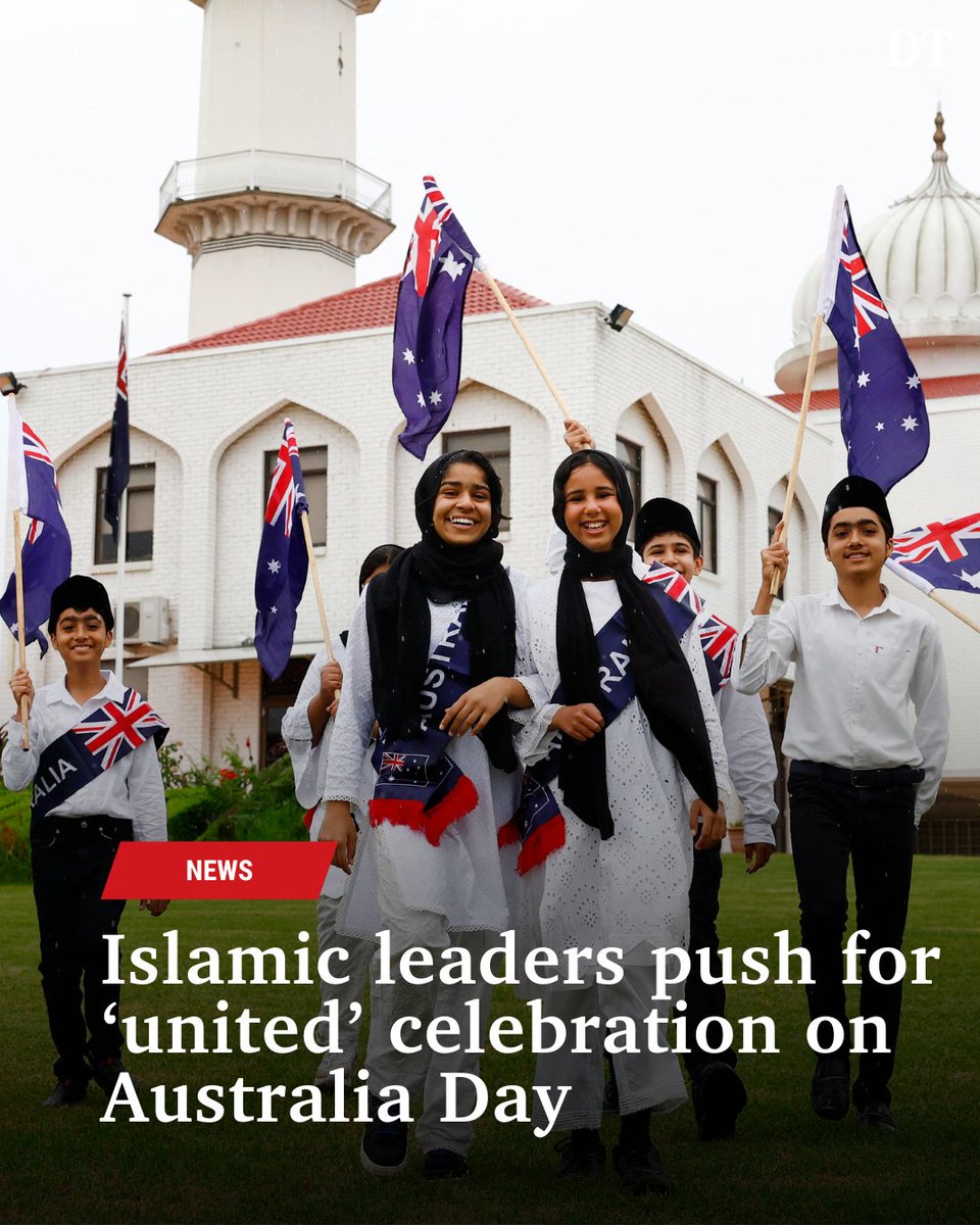 dailytelegraph's tweet photo. Islamic leaders of a Western Sydney Muslim community are calling all Australians to take part in Australia Day and “not oppose” celebrations on January 26. FULL STORY: https://t.co/3TZAgAHFZe https://t.co/YJVBF5CIKu