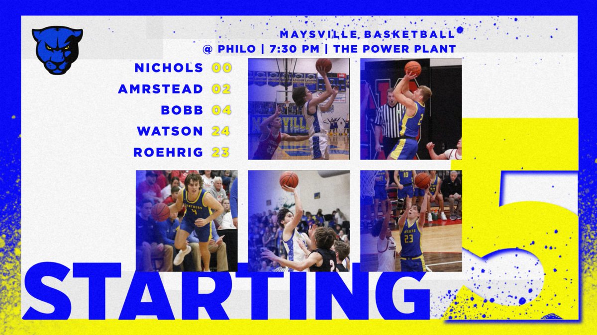 Maysville_Bball's tweet photo. Tonight's starting lineup vs. the Philo Electrics! #OurFamilyOurProgram https://t.co/cwbGmZOiS1