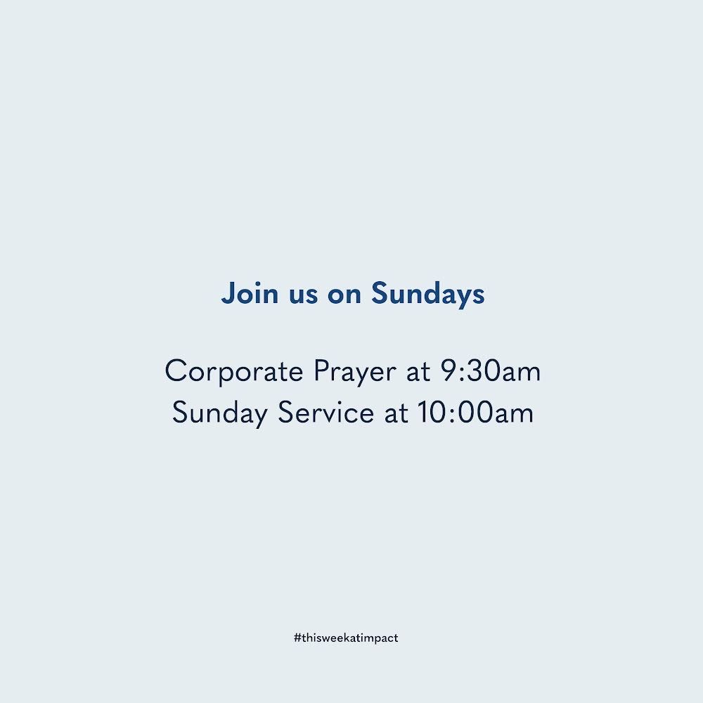In light of eternity, what will you do with the time you have been given? Time is a gift, eternal life is our focus. 

#thisweekatimpact