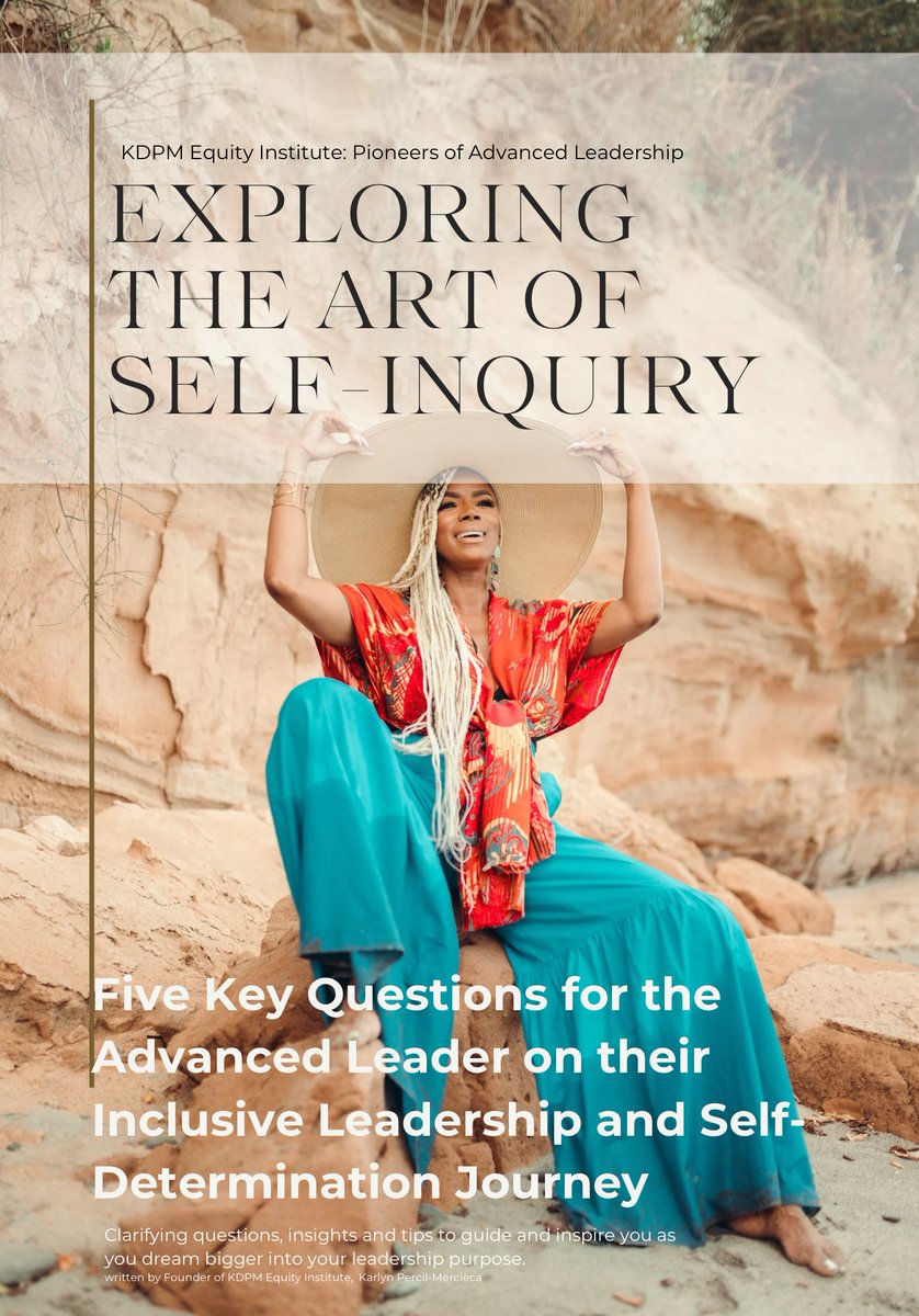 Excited to add this new leadership toolkit to the KDPM Equity Institute this week. 

#AdvancedLeadership #HumanEquity #CulturallyRooted #CulturalEquity #WorkplaceWellness #Leadership #Equity