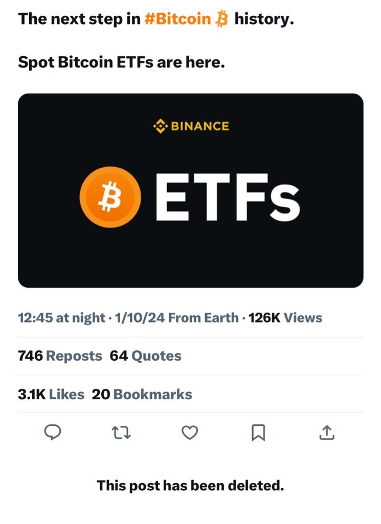 SamAlpha_'s tweet photo. Wtf bro ?!
چرا توییت میزنی پاک میکنی
باز چه کاسه ای زیر نیم کاسه تونه !!!
#Binance #BTC #ETFsApproval https://t.co/o0J6oHTVuS