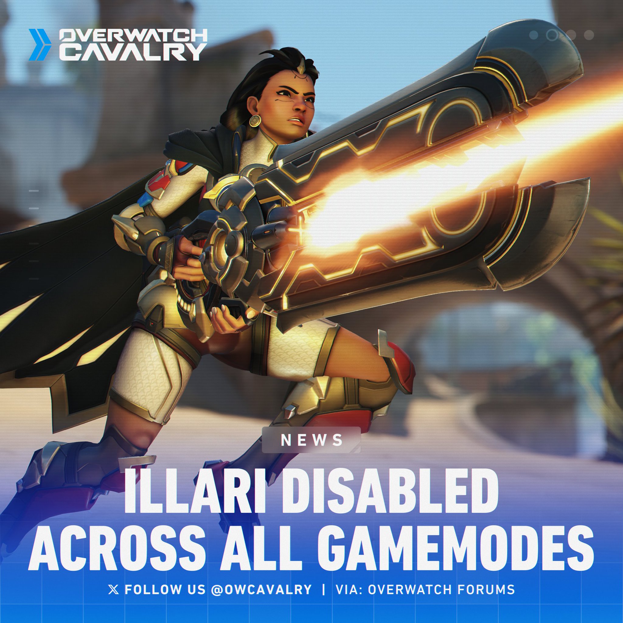 Overwatch Cavalry on X: “Illari has been disabled from all 