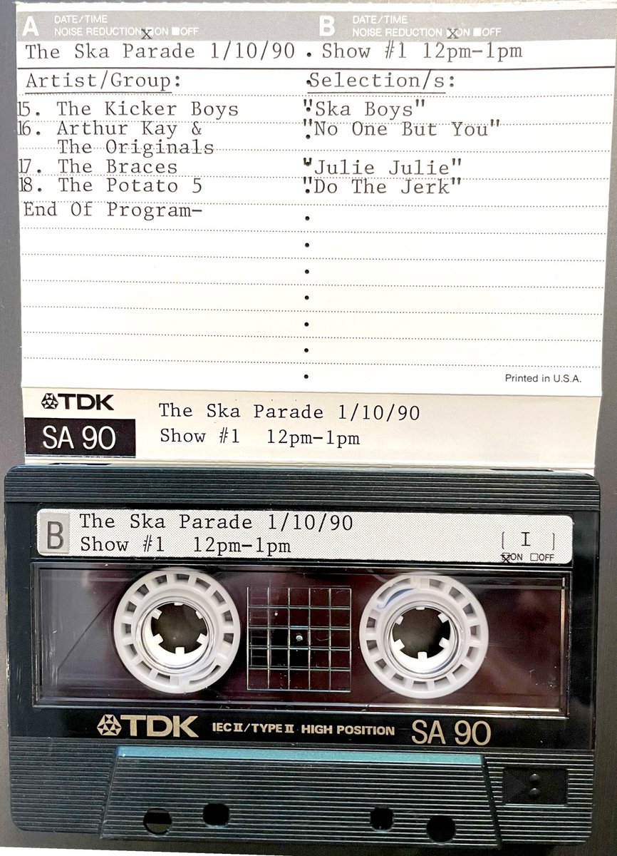 skaparade1's tweet photo. 🎉 34 years ago (on Jan. 10th, 1990), the weekly version of #SkaParade began airing on KUCI 88.9 fm Irvine, CA. I even found the 1st show tape. Pics below! Enjoy! 📻🎶🏁🕴🎂💖☮️🏆🎈

#radtimes #birthdaypartytime #ska #kuci #humblebeginnings #blessed https://t.co/TQOjCKKYLX