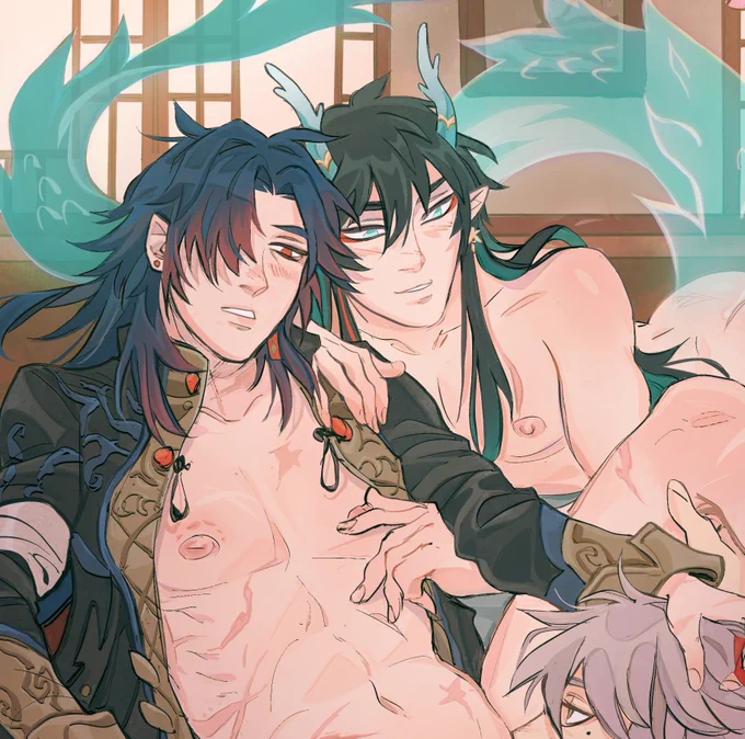 hot piece of a gift drawing for my friend  you can see it on my nsfw acc   