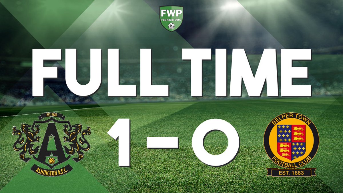 Ashington_FC's tweet photo. FULL-TIME: Ashington AFC 1-0 Belper Town @PitchingIn_ https://t.co/U6EzvQCWCO https://t.co/AbTQAWeYQU