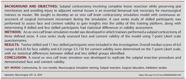 Neurosurgical Simulation and AI Learning Centre tweet media