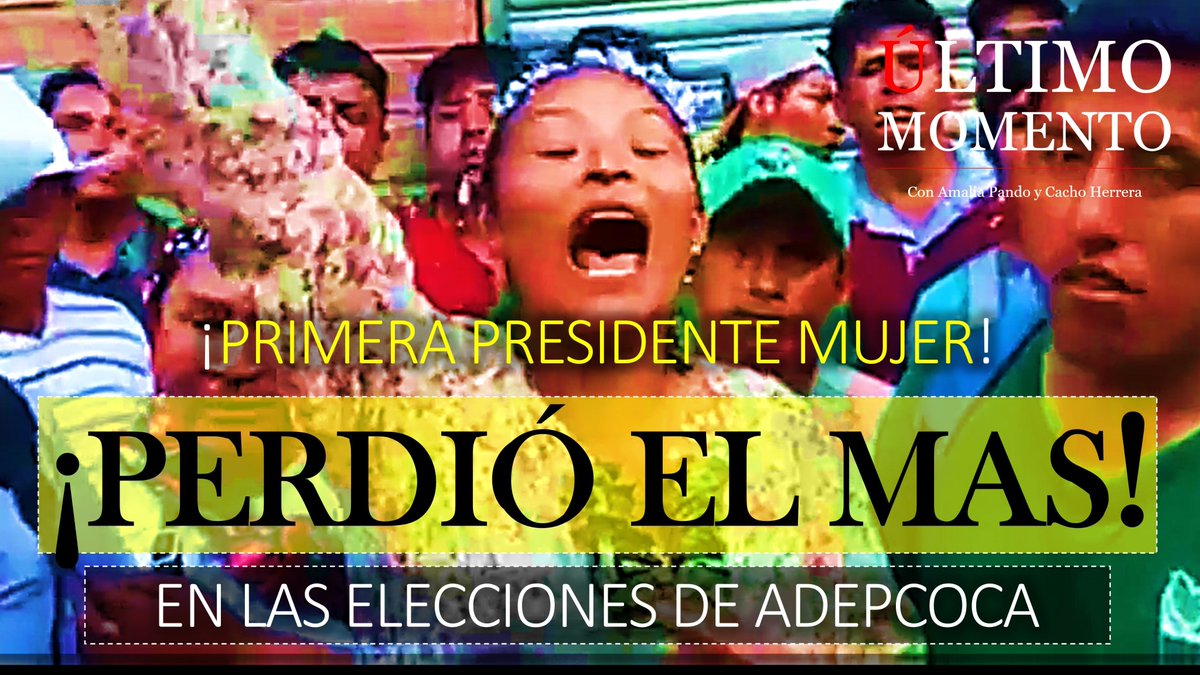 #CabildeoDigital #Loúltimo #Loimportante
#ÚltimoMomento | ¡PERDIÓ EL MAS! 
¡PRIMERA PRESIDENTE MUJER EN ADEPCOCA!
Con Amalia Pando y Cacho Herrera.
youtu.be/15RCDyDbcS0