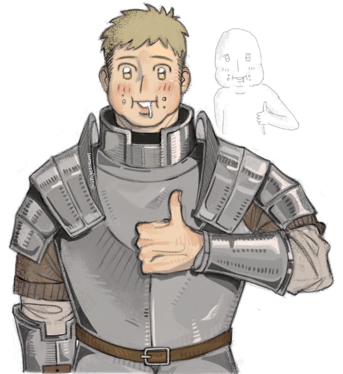 shigeoreum's tweet photo. i relate to laios at unprecedented autistic levels #dungeonmeshi https://t.co/WBlfuDyLJ6