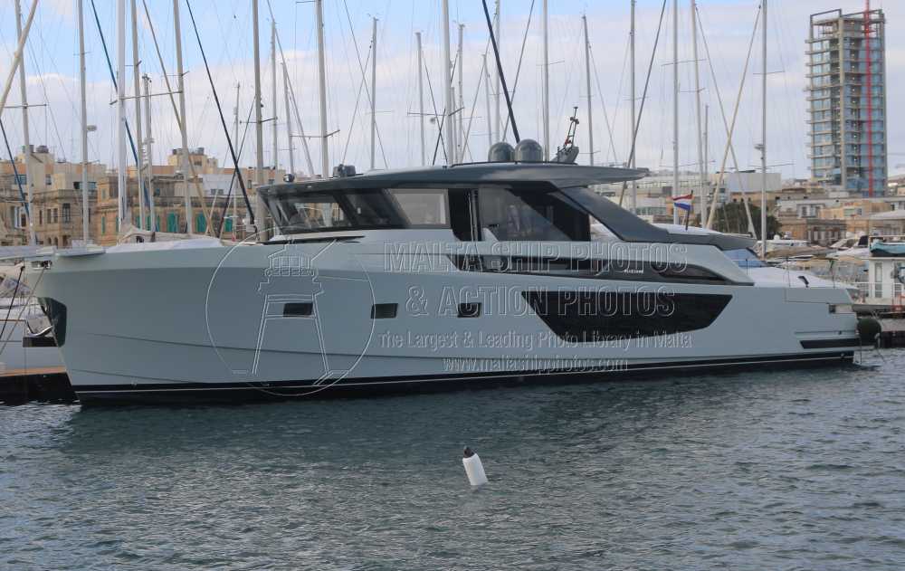 Shipguru's tweet photo. #Bluegame #BGXseries #yacht #CADOC #berthed at #RolandMarina, #MarsamxettHarbour, #Malta - 09.01.2024 - www.maltashipphotos.com- NO PHOTOS can be used or manipulated without our permission https://t.co/HvhwstCeUD