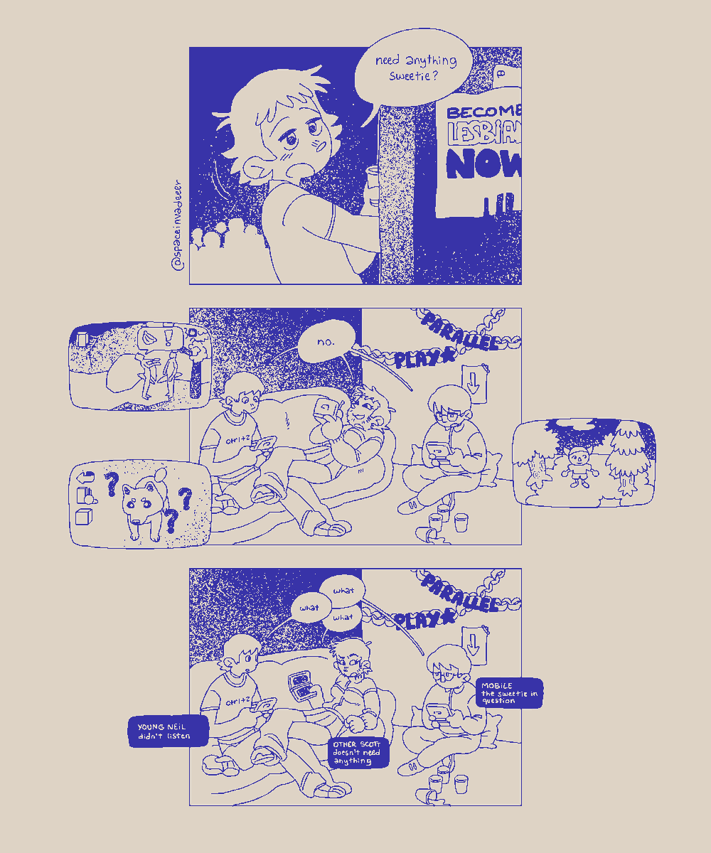 spaceinvadeeer's tweet photo. the autusm corner at julie's #scottpilgrim #mobillace https://t.co/8chX1MnANh