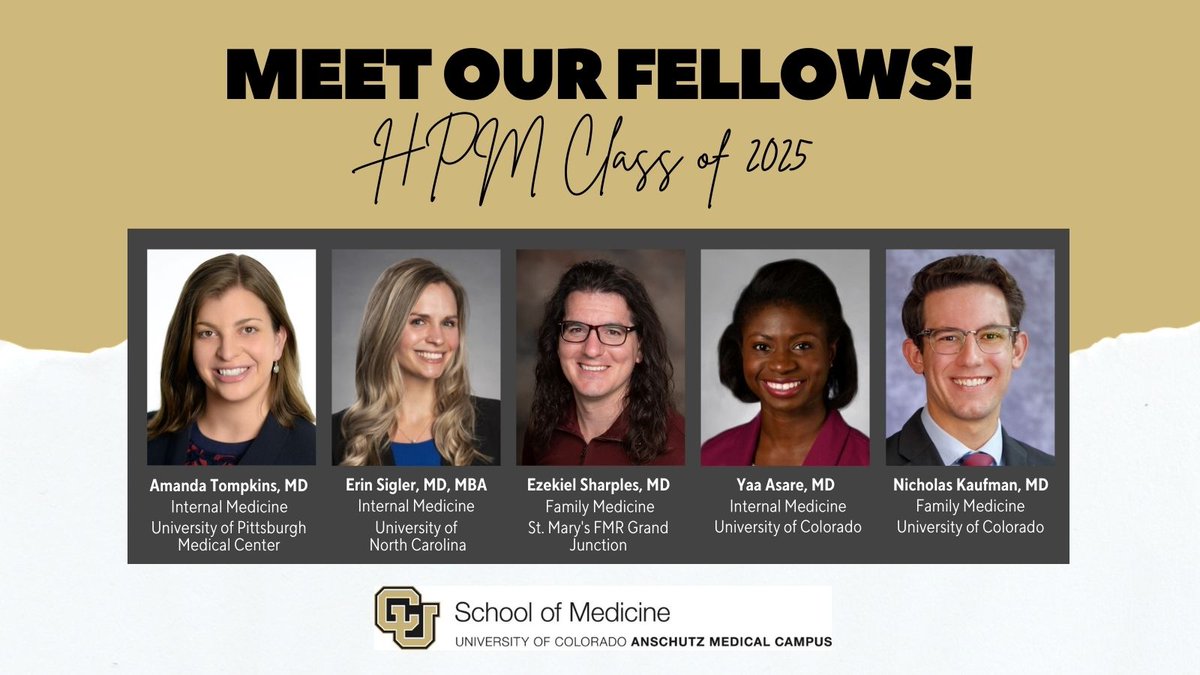 Please join us in congratulating our next class of #HPM fellows! We couldn't be more excited to have this stellar group join us in July. #HAPC #MedEd #HPMClassof25 @CUMedicalSchool @CUAnschutz