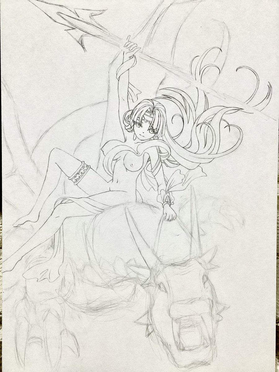 私が、ようやく完全オリジナルの絵を始めたのは。

いつまでも私の絵が無個性だったからだよ。
正直言って、子供達のアナログ作画の絵の方が、私より100倍光ってる。

だから、今まで培って来た技術を有効活用したかったのです。 