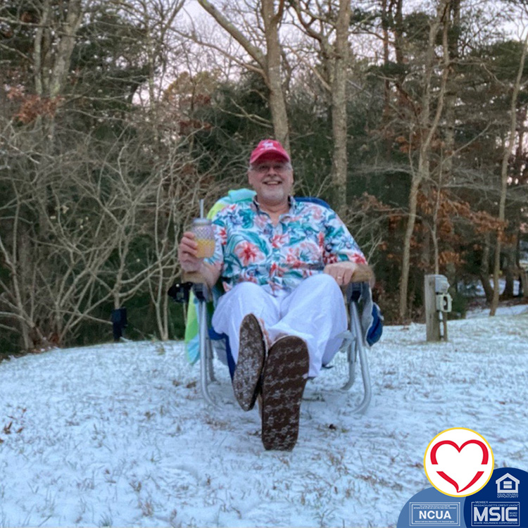 BrightBridge's tweet photo. Though the weather outside is frightful, we’re pretending we’re somewhere tropical! 🌴Team members donned their island gear on Tropical Tuesday. #mvcuspirit #mvcu https://t.co/ikOCjqW1AT