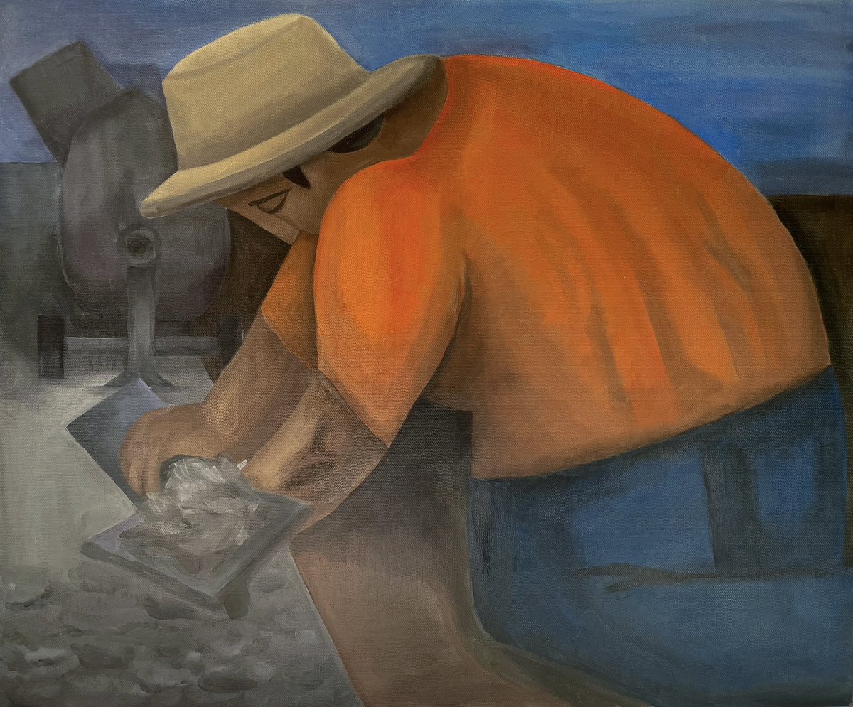 creatingdion's tweet photo. El Sacrificio Para la Buena Vida (“The Sacrifice for the Good Life”), 2022 

#art #artist #painting #oilpainting https://t.co/BXVeCEmak1