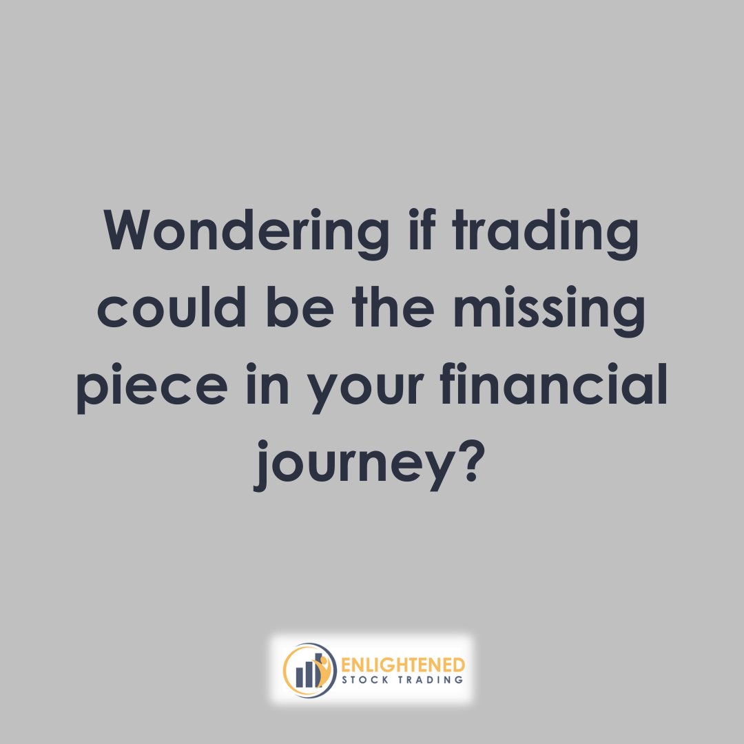 EnlightenStock's tweet image. Wondering if trading could be the missing piece in your financial journey? Explore the possibilities and discover how trading might reshape your financial landscape. 🌌💼 #TradingPotential #FinancialJourney #DiscoverTrading