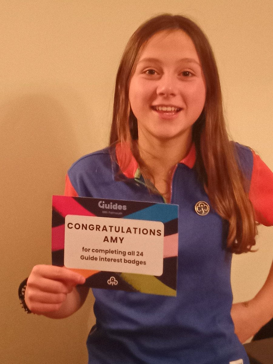 10thGuides's tweet photo. A night in numbers:
26 young members
4 promises
21 Skills Builders
5 Theme Awards
12 Interest badges
1 Bronze @DofE 
1 Ranger Bronze Award
1 Guide who has completed ALL 24  interest badges!
(and 4 very proud leaders)
#Girlguiding #ThisGirlCan #Volunteer https://t.co/a7tugIb5XW