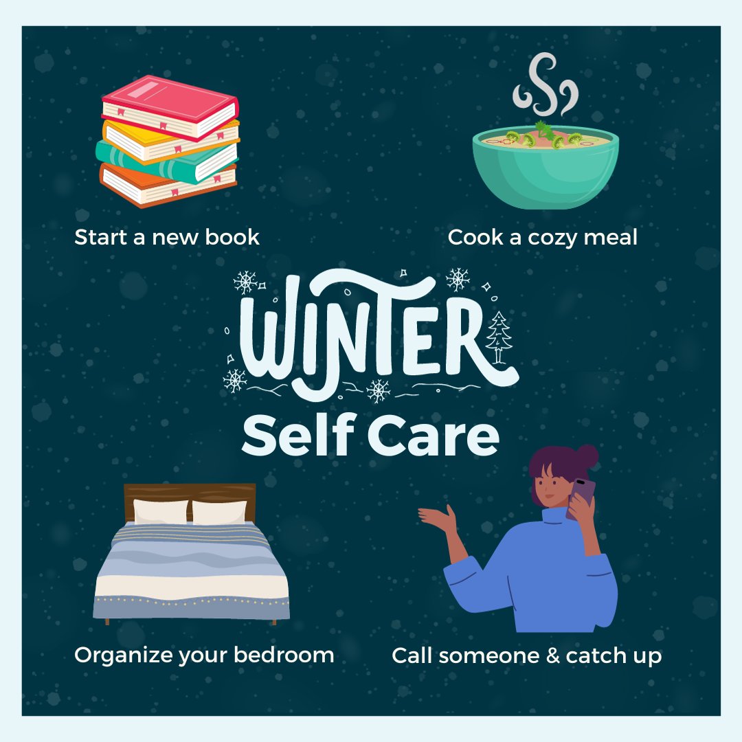 Churches_Care's tweet photo. ❄️ Winter can sometimes be difficult, both for our bodies and our minds. Boost your mood and try out some of our winter self-care ideas! 

💝 Do you have any of your own you love? https://t.co/XUL6ebVy7l