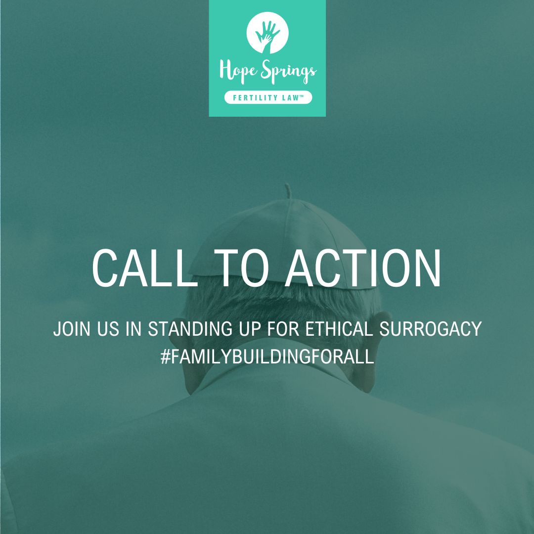 We are appalled by the Pope's call for a universal ban on surrogacy and hope you'll join us in standing up for  ethical assisted reproduction options with the hashtag #FamilyBuildingForAll

Our full statement is available here: hopespringsfertility.com/news/response-…