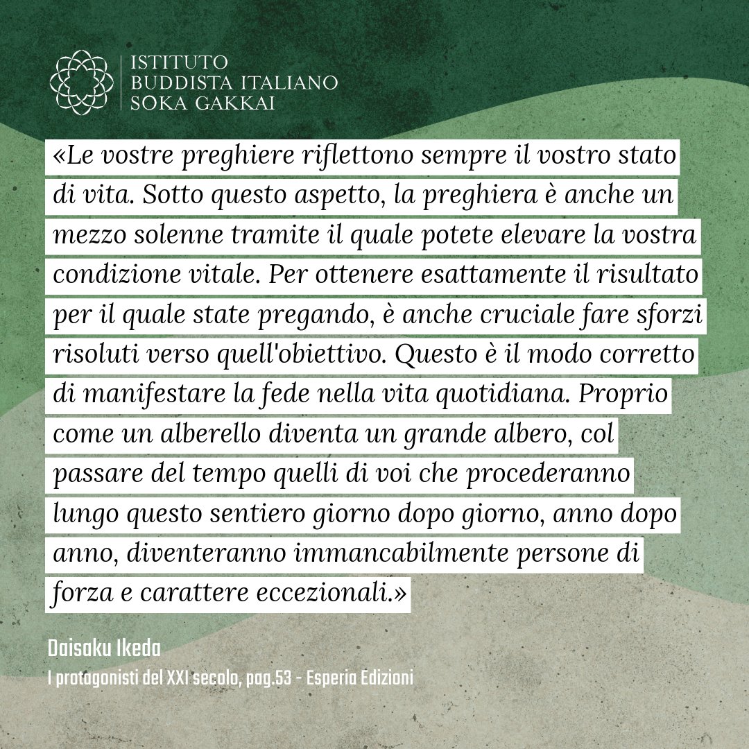 SokaGakkaItalia's tweet image. «Proprio come un alberello diventa un grande albero, col passare del tempo quelli di voi che procederanno lungo questo sentiero giorno dopo giorno, anno dopo anno, diventeranno immancabilmente persone di forza e carattere eccezionali.»
D. Ikeda
I protagonisti del XXI Secolo