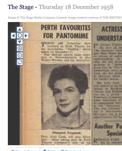 WWalks's tweet photo. As it's #panto season here's my Mum as #RobinHood in @perthTCH production of the Babes in the Wood. According to the Leven Mail of 13th January 1960 Mum (then Margaret Ferguson) made 'a dashing Robin Hood'. Thanks @BNArchive  https://t.co/xpekDAocSF https://t.co/RGh8WNwcqc