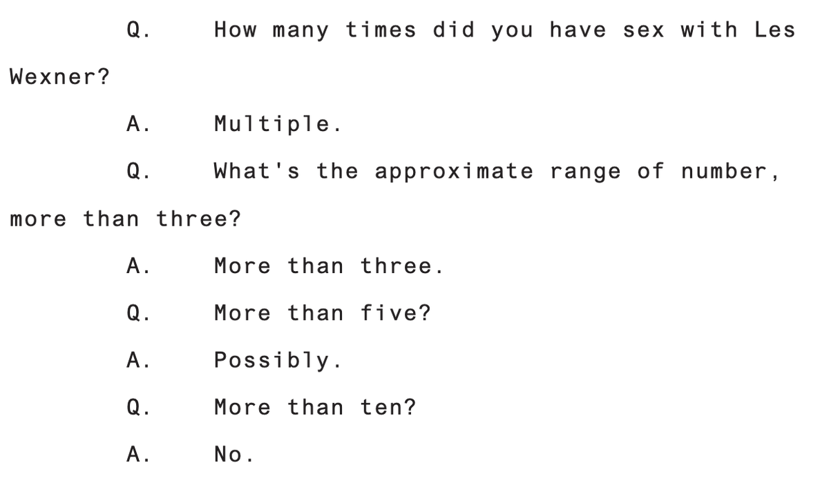 jkbjournalist's tweet image. Virginia's statement about Les Wexner: