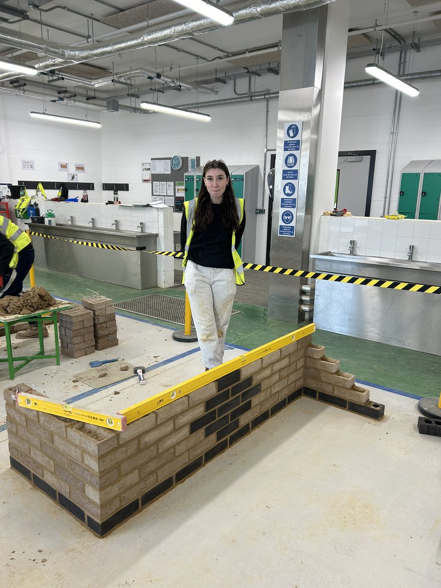 Two check tests passed today at the <a href="/LeeMarleyLMB/">Lee Marley</a> academy. Great neat, tidy and accurate work by Own U-M and Morgan O!  Built using <a href="/rollinsgroup/">Rollins Group</a> <a href="/MARSHALLTOWN_US/">MARSHALLTOWN</a> <a href="/stabilauk/">stabila_uk</a> <a href="/FootprintTools/">Footprint Tools,</a> #apprenticeships #brickwork #investinthefuture #skills