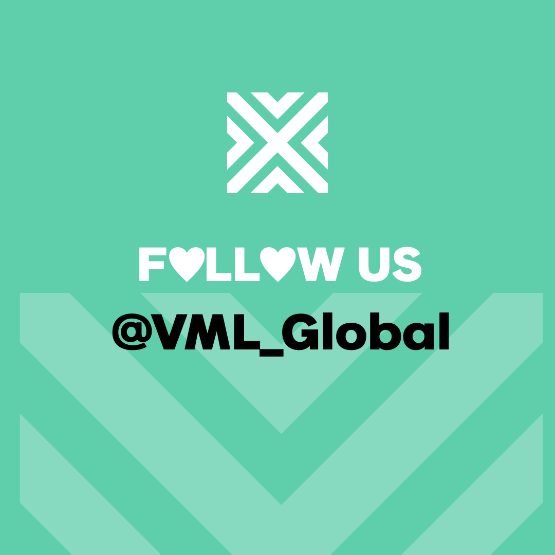 Two become one! Follow us now at @VML_global and be part of our journey. #WeAreVML