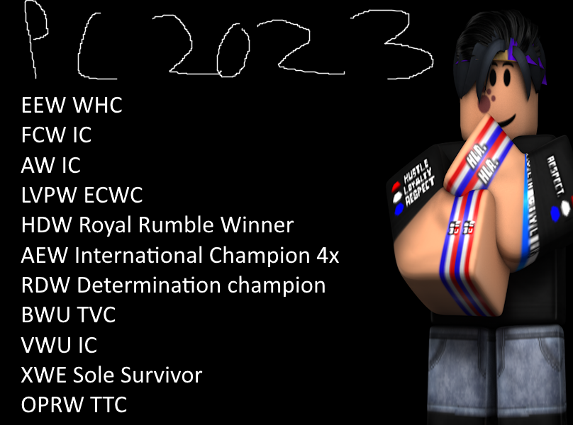 iblameptr's tweet image. even though I came back to ro-wrestling with barely half of the year left, PC managed to win some titles before 2024 #PC2023 #Onto2024 #ILieToCopsAboutExtendedMags
(i have more but i needed to fit)
