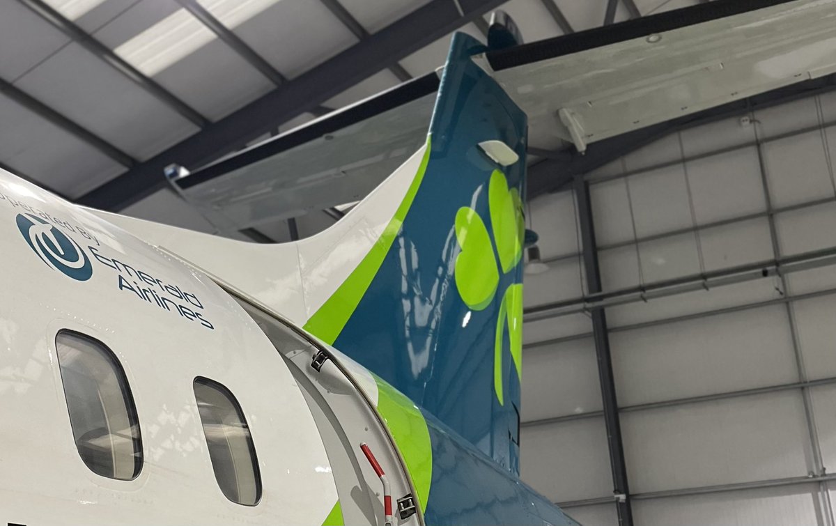 WoodgateAir's tweet photo. It’s not just #bizav & #genav at @WoodgateAir.
Today we were pleased to be supporting Emerald Airlines @AerLingus Regional with an AOG ATR 72-600 at @belfastairport ☘️
#hangar #aircraftmaintenance #aerlingusregional #emeraldairlines #AOG https://t.co/GQB6Oh4BmO