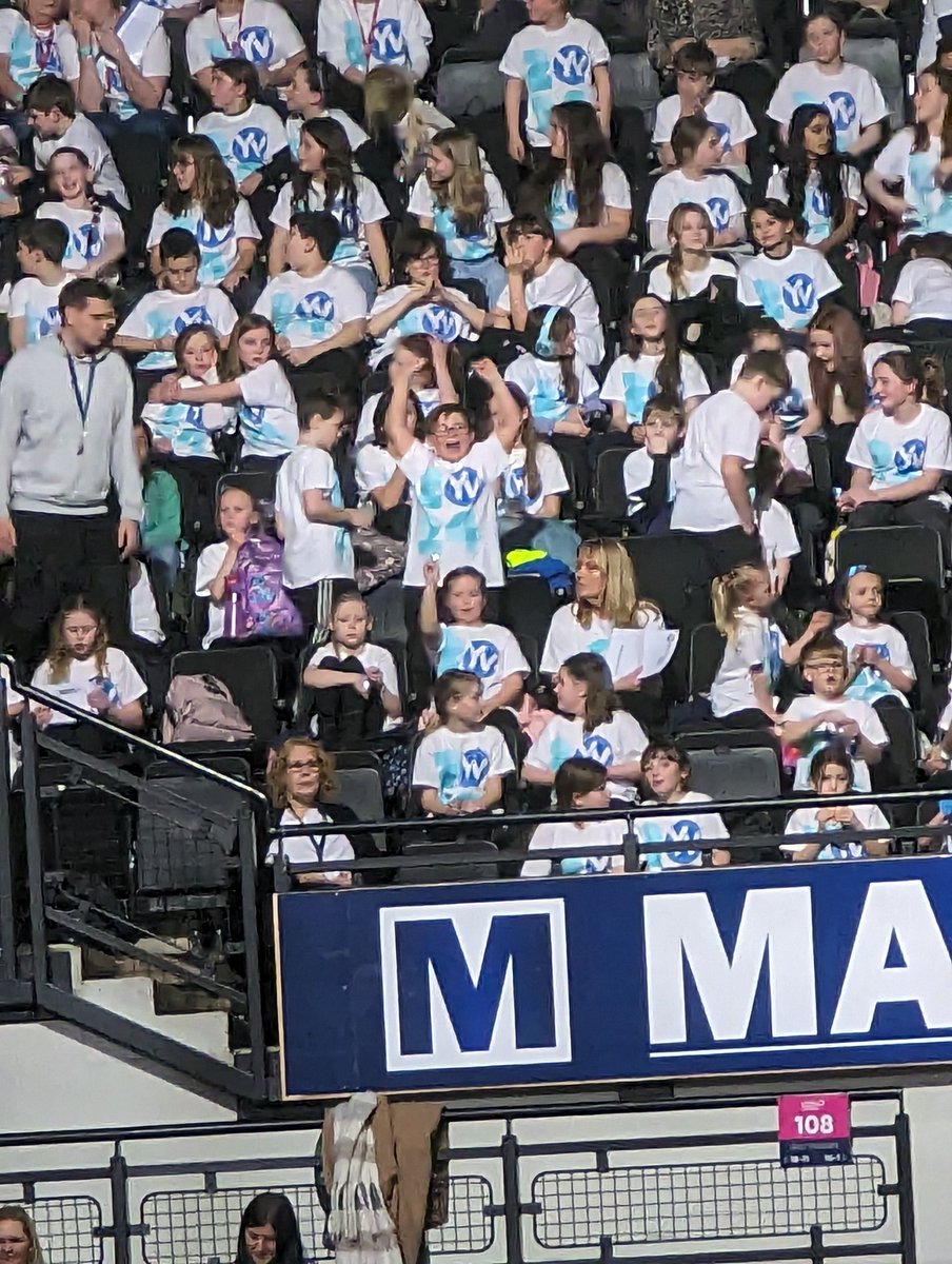 MrsG1989's tweet photo. Safe to say Harrison and Thea had a fantastic time at young voices tonight @MapplewellSch @YVconcerts https://t.co/rmfzUqSvdE