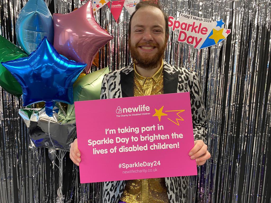 Robin Barron is taking part in Sparkle ✨ Day to brighten the lives of Disabled Children. For more information of you can get involved please click on the link below… newlifecharity.co.uk/sparkleday/ #SparkleDay24 @Newlifecharity @thismorning @AlisonHammond @TheMattSlack @ITVCentral