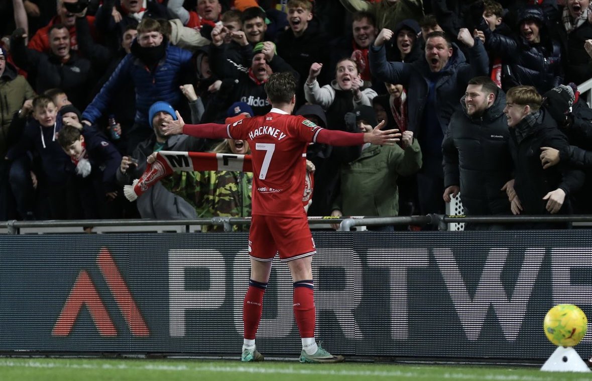 Unbelievable @HackneyHayden what a player ⚽️ @Boro @Carabao_Cup @smi_world #utb #boro