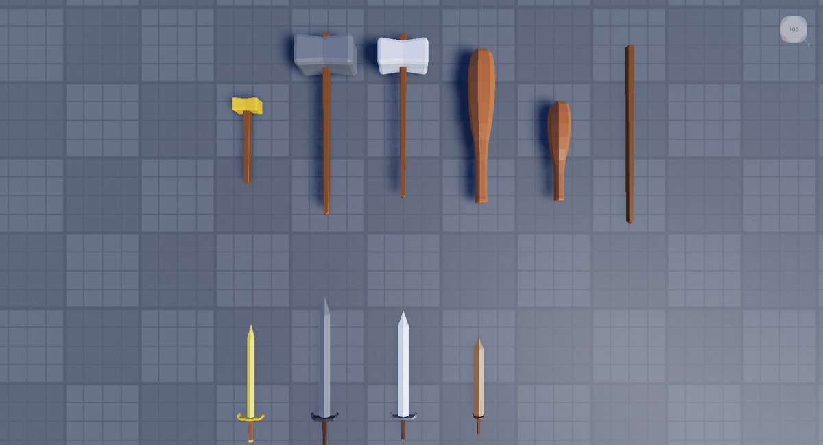 klakishere's tweet photo. Back working on #ROBLOX studio and I'm just making few medieval themed melee weapons https://t.co/plPDemKe0n